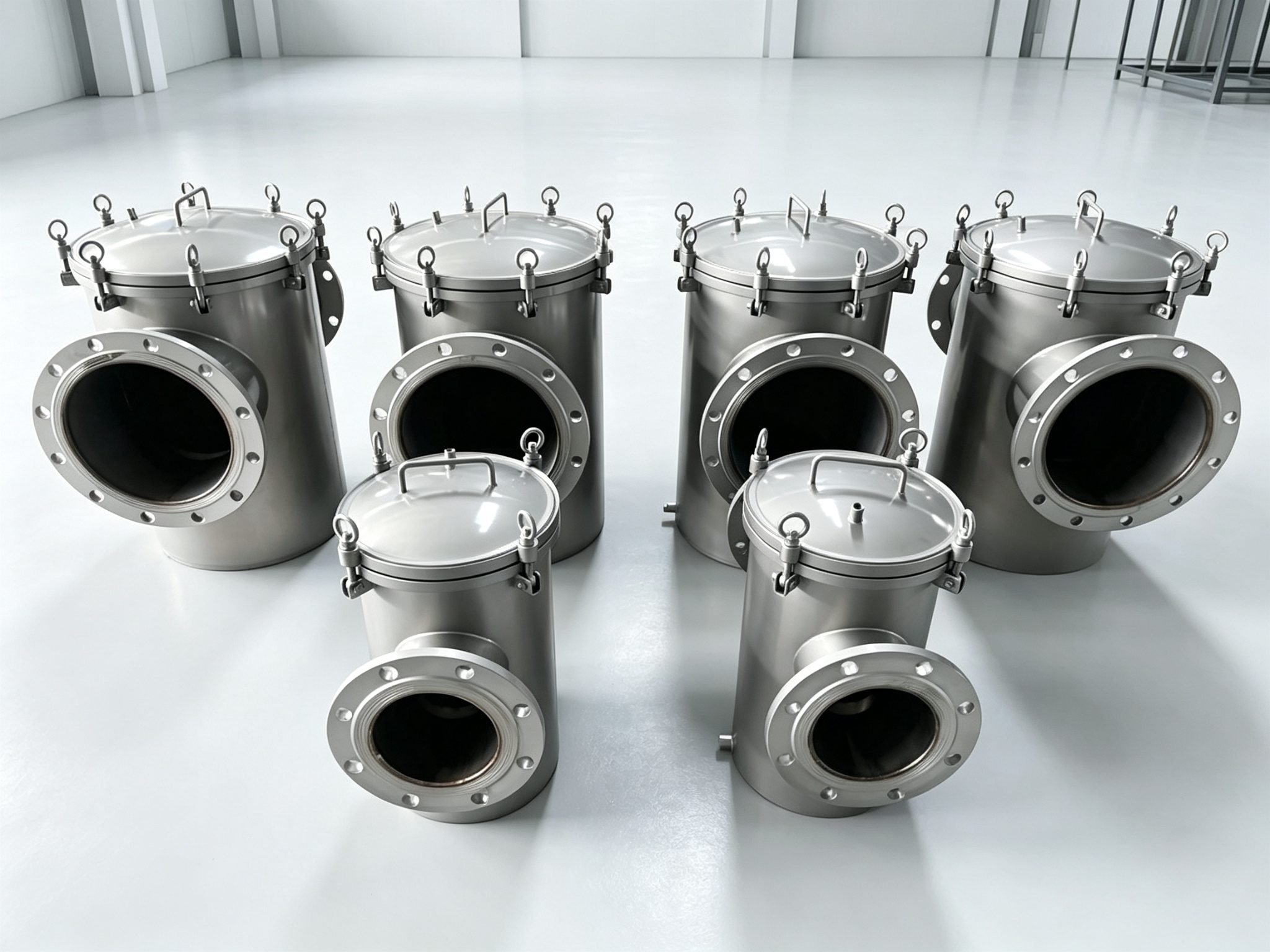 Quick-Open Stainless Steel Hair & Lint Strainers for Pool Circulation